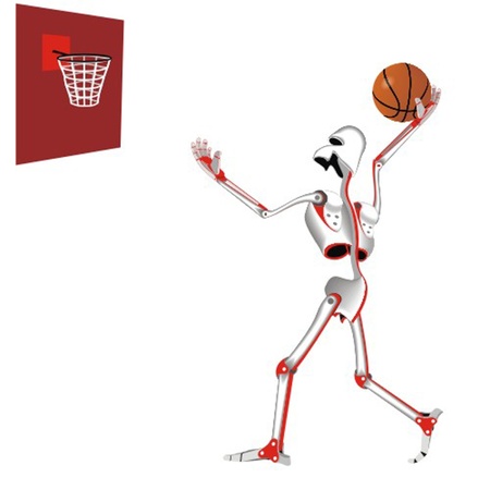 robot_the_basketball_playerのイラスト素材