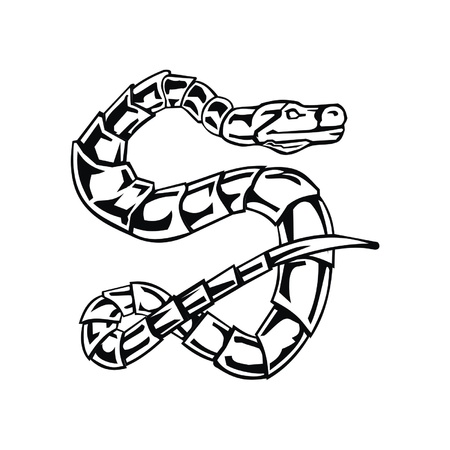 Letter snake S