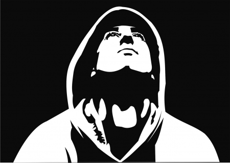 silhouette of a manのイラスト素材