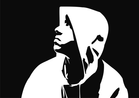 silhouette of a manのイラスト素材