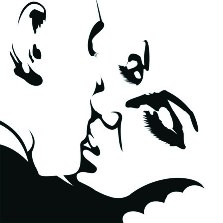 kiss - she and heのイラスト素材