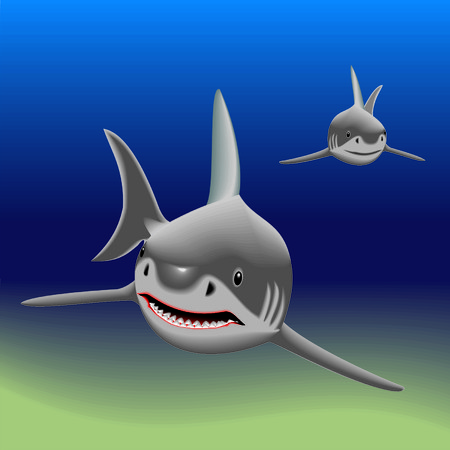 sharkのイラスト素材