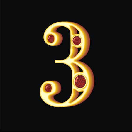 number 3のイラスト素材