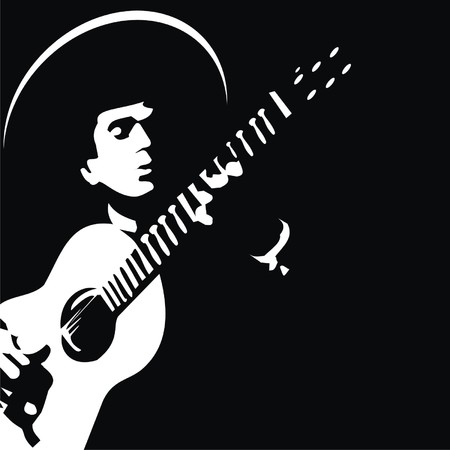guitar playerのイラスト素材
