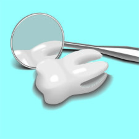 tooth and mirrorのイラスト素材