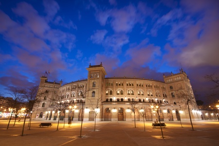 Bullring in Madrid, Las Ventas, situated at Plaza de torros  It is the bigest bullring in Spain のeditorial素材