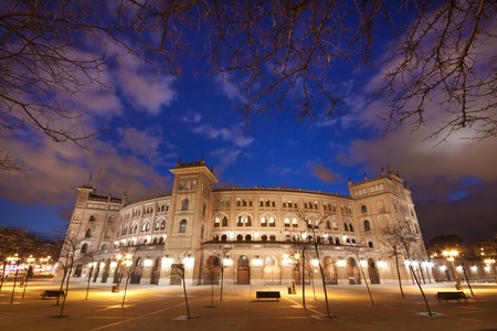 Bullring in Madrid, Las Ventas, situated at Plaza de torros  It is the bigest bullring in Spain のeditorial素材