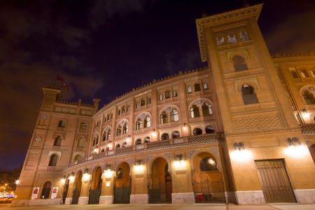 Bullring in Madrid, Las Ventas, situated at Plaza de torros  It is the bigest bullring in Spain のeditorial素材