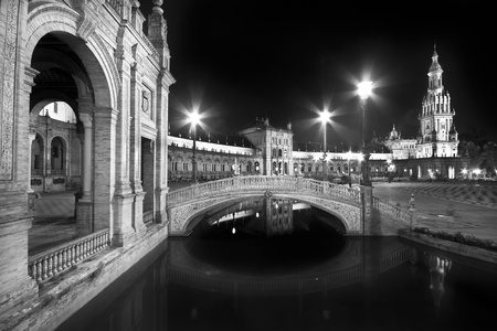 Plaza de Espana in Seville  Sevilla , Andalusia - Spain  Site of the Spanish Expoのeditorial素材