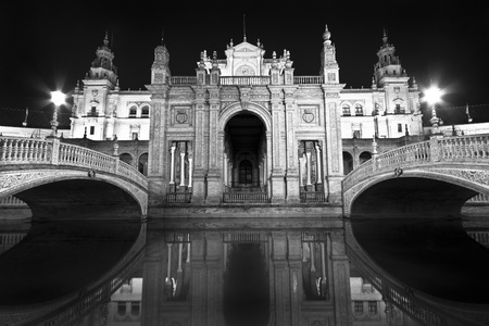Plaza de Espana in Seville  Sevilla , Andalusia - Spain  Site of the Spanish Expoのeditorial素材