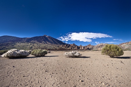 Volcano landscape at El Teide in Tenerifeの写真素材