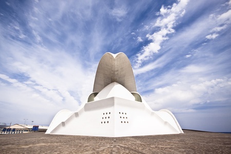 Auditorio de Tenerife - futuristic building designed by Santiago Calatrava Valls  Santa Cruz de Tenerife, Spain  Photo taken  24th of May 2011 のeditorial素材