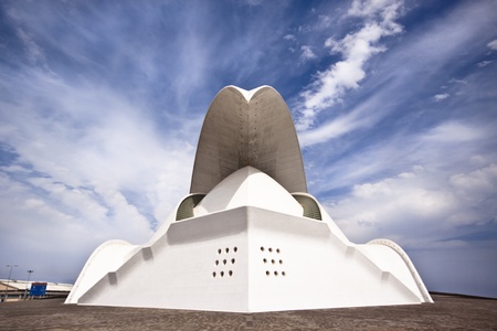 Auditorio de Tenerife - futuristic building designed by Santiago Calatrava Valls  Santa Cruz de Tenerife, Spain  Photo taken  24th of May 2011 のeditorial素材