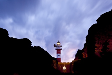 Lighthouse at the Cabo de Teno - Tenerife, Canary Islands, Spainの写真素材