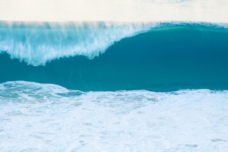 Huge surfing sea wave at the Atlantic coast.