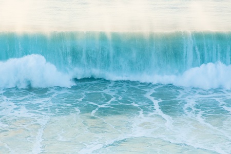 Huge surfing sea wave at the Atlantic coast.の写真素材