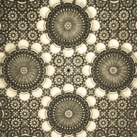 Oriental mosaic detail - Hassan II Mosque - Casablanca - Best of Moroccoの写真素材