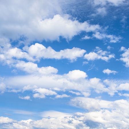 White clouds on the blue sky.の写真素材