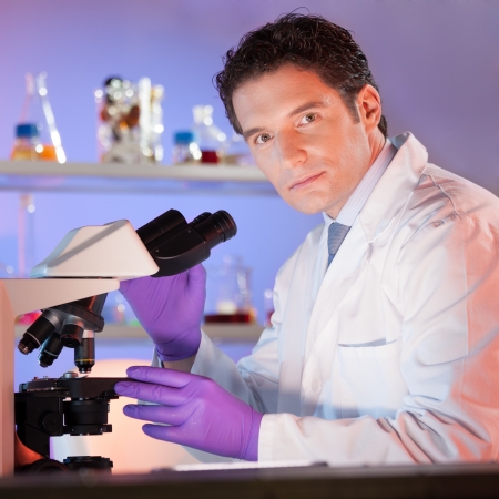 Portrait of a confident male health care professional in his working environment.の写真素材