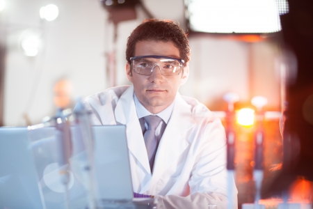 Portrait of a confident male health care professional in his working environment.の写真素材