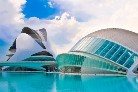 Valencia's City of Arts and Science Museum (Ciudad de las Artes y de las Ciencias)のeditorial素材