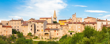 Panorama of Bale village in Istrian peninsula, Croatia の写真素材
