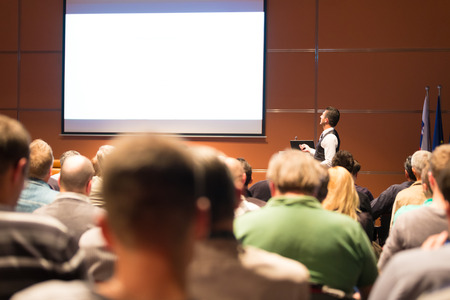 Speaker at Business Conference and Presentation. Audience at the conference hall. Business and Entrepreneurship.の写真素材