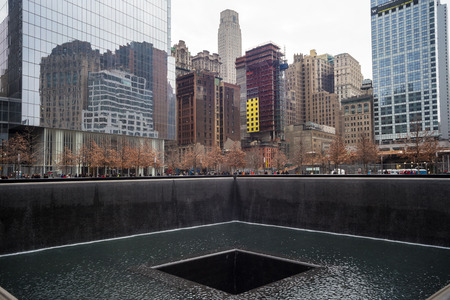 WTC Memorial Plaza, National September 11 Memorial, Manhattan, New York, United States of America.