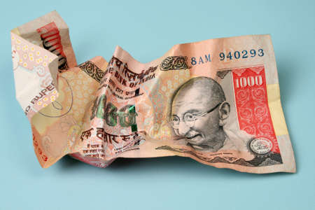 thousand rupee note of indian currency