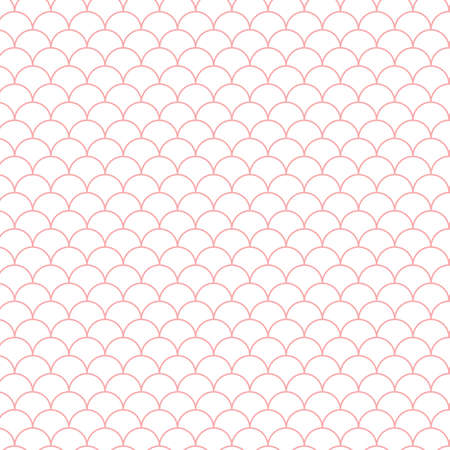 Abstract Geometric Seamless Vector Pattern Background, Editable Stock Line Art Graphic Designのイラスト素材