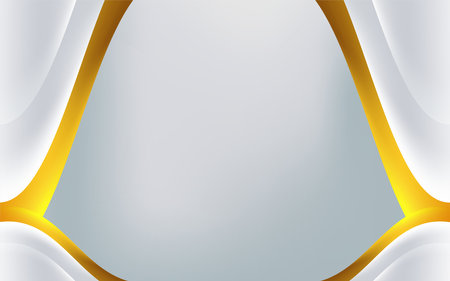 Golden White Abstract backgroundの写真素材