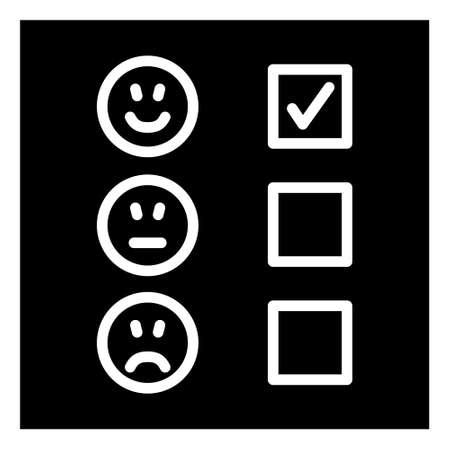 Questionnaire, Survey and Feedback vector line icon.のイラスト素材