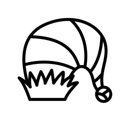 Carnival mask flat line icon. Carnival dressing. Costume for masquerade. Outline sign for mobile concept and web design, store.のイラスト素材