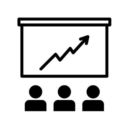 Business Startup flat line icon. Launch project, strategy, development plan. Outline sign for mobile concept and web design, storeのイラスト素材