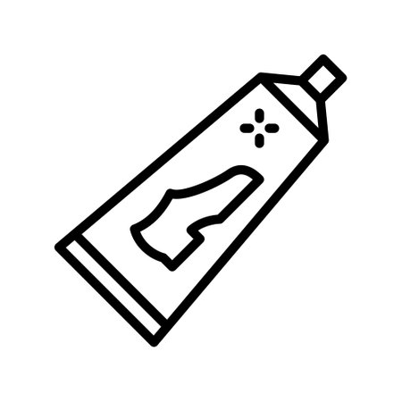 Shoe cleaning flat line icon. Shoe care, washing, processing, protection. Outline sign mascara for mobile concept and web design, store.のイラスト素材