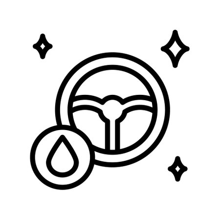 Car wash flat line icon. Outline sign for mobile concept and web design, storeのイラスト素材