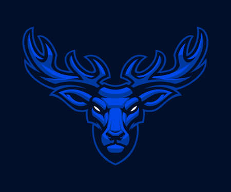 Deer Vector Mascot, this design can be used as an emblemのイラスト素材