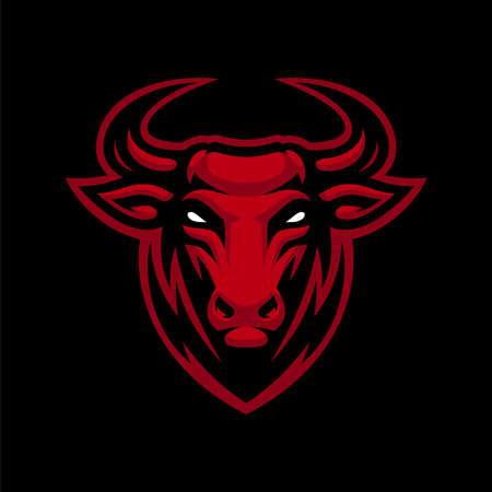 Bull Vector Mascot. this design can be used as a sports emblemのイラスト素材