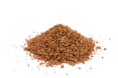 hheap of ground coffee, isolate, coffee addictionの写真素材