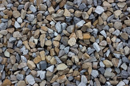 Texture of rubble close-up. Large crushed stoneの写真素材