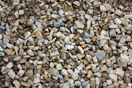 texture of colored crushed stone. Large crushed stone.の写真素材