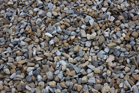 texture of colored crushed stone. Large crushed stone.の写真素材