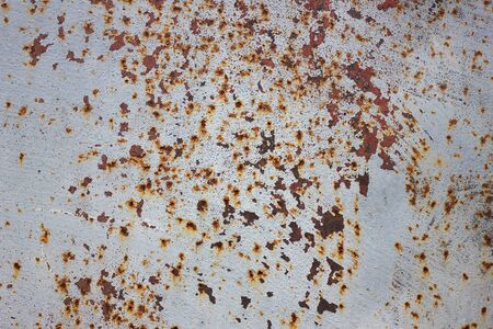 Texture of rusty metal. Rough texture of old metal.の写真素材
