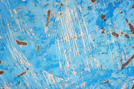Rusty Colored Metal Texture. The Old Iron Surface Is Worn. Cracked Paintの写真素材