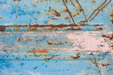 rust with scuffed paint texture . Scratched metal texture with paint. Texture of smeared paintの写真素材