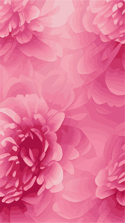 pink blooming flowers pattern seamless pattern. Great for textile, wrapping, surface, fabric, wallpaper. vertical format , Bouquet of flowers from the garden . Floral bright backgroundのイラスト素材
