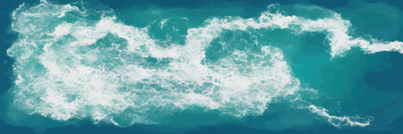 Spring background with chamomile flowers, green grass, blue sky. Can be used for Easter, birthday, party, anniversaryのイラスト素材