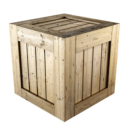wooden boxの写真素材