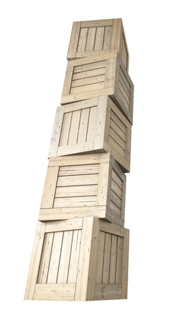 Wooden cratesの写真素材