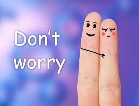 Funny fingersの写真素材